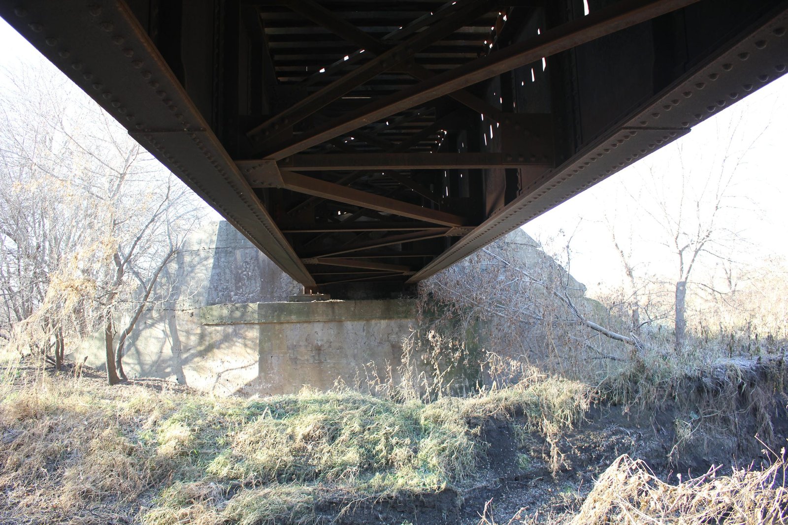 Under bridge